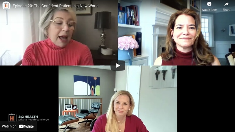 Screen capture of episode of The Confident Patient in a New World